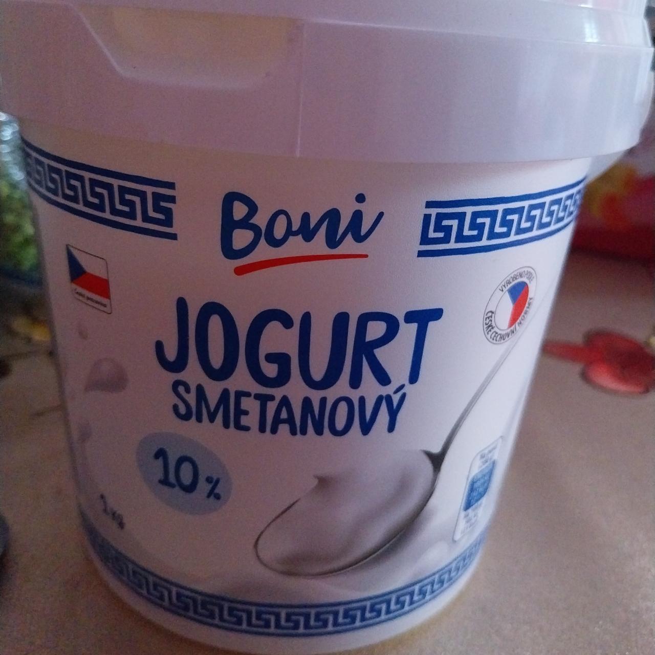 Фото - йогурт сливочный белый 10% Boni