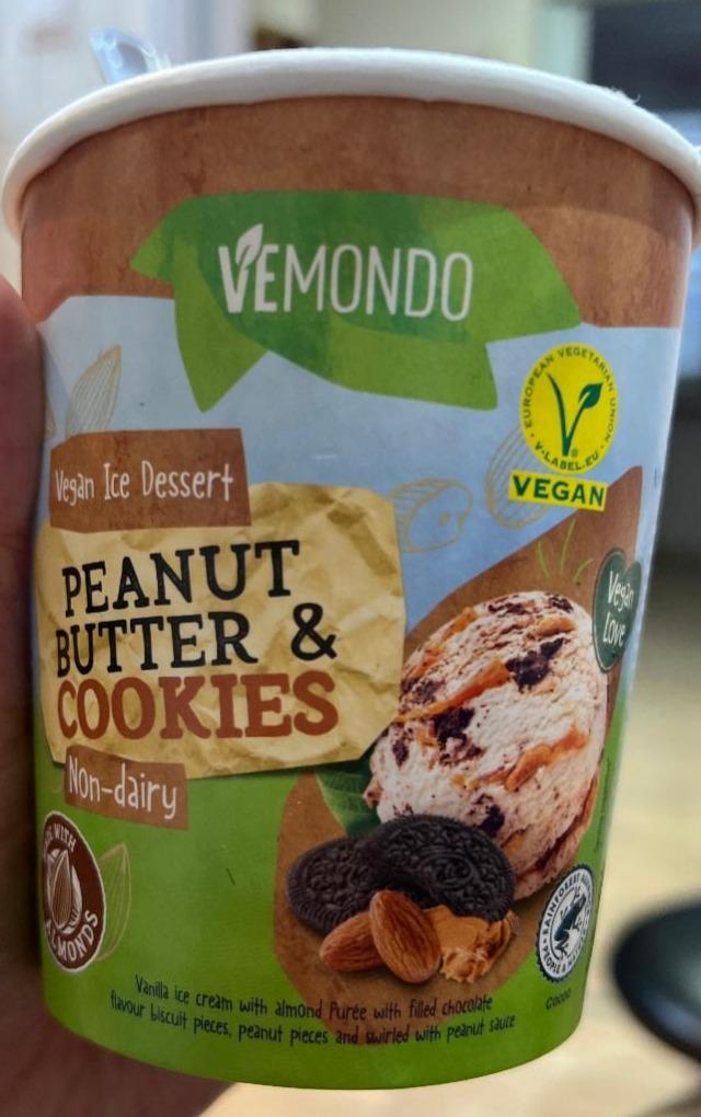 Фото - Мороженое веганское Peanut Butter & Cookies Vemondo