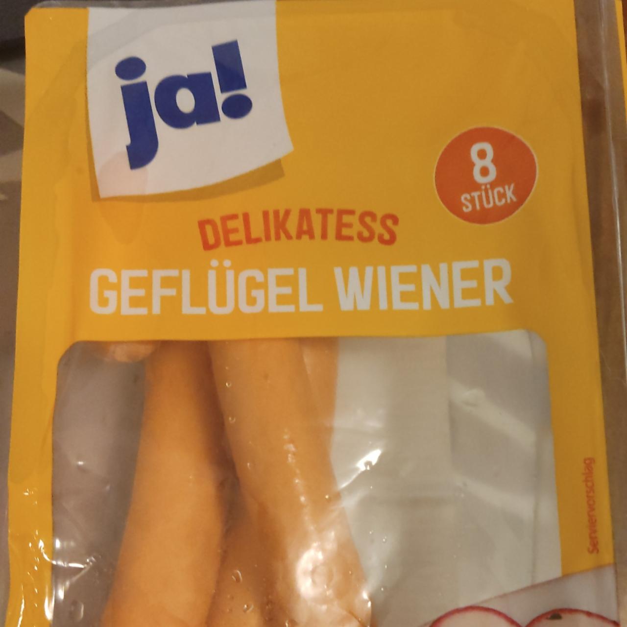 Фото - сосиски ja delikatess Geflügel Wiener Ja!