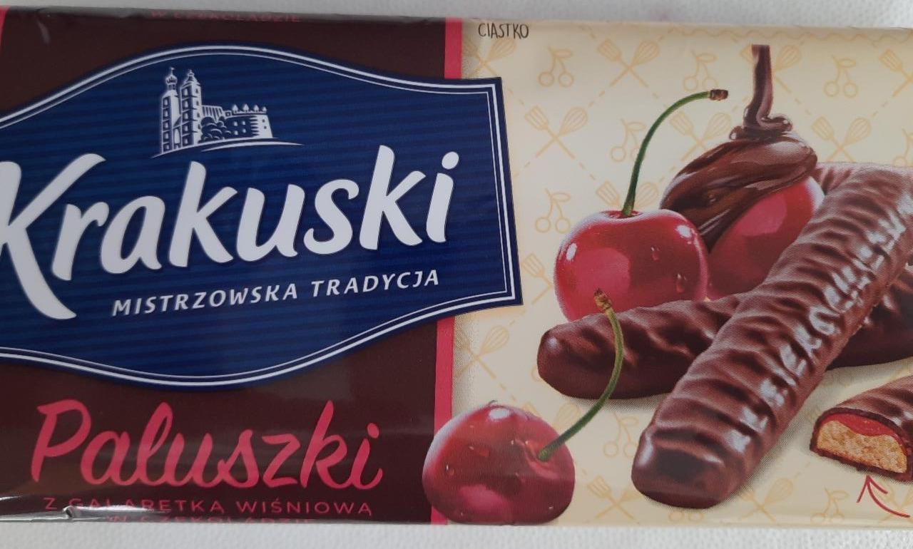 Фото - paluszki печенье палочки с вишней в шоколаде Krakuski