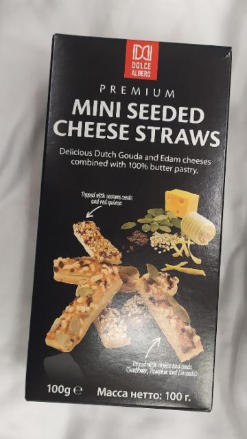 Фото - Mini cheese straws Dolce Albero сырные палочки со злаками