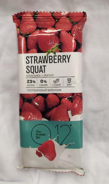 Фото - Strawberry Squat протеиновый батончик