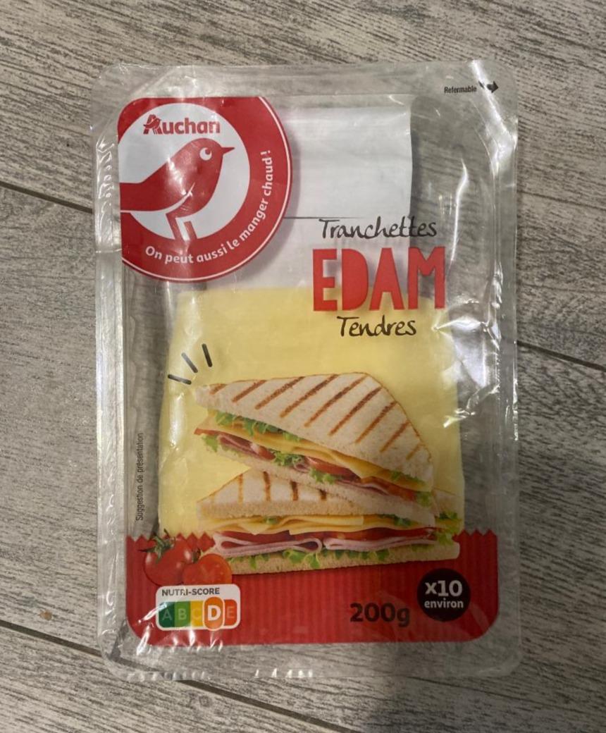 Фото - Сыр пластинки Эдам Edam Auchan