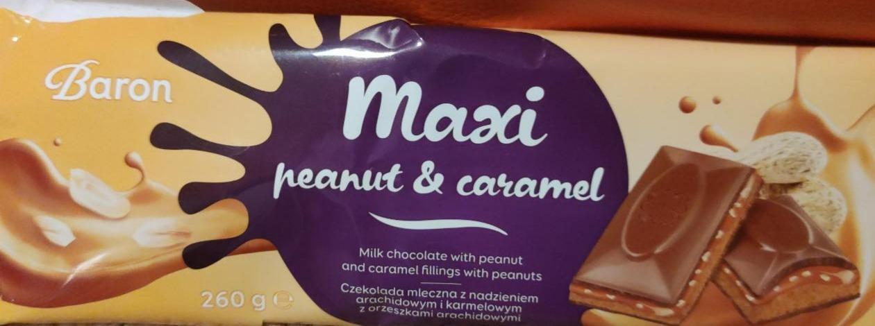 Фото - молочный шоколад с арахисом и карамелью Maxi Baron