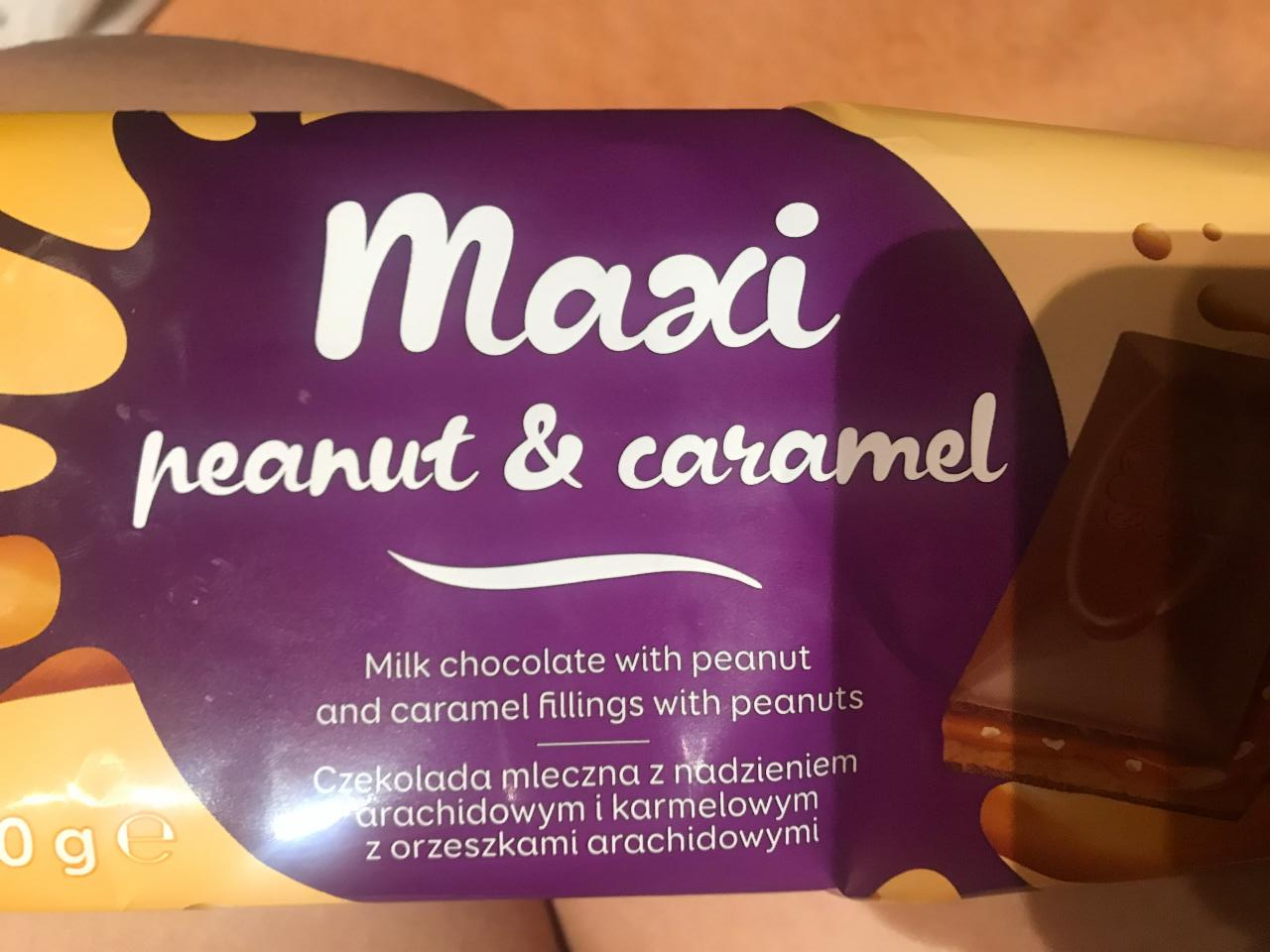 Фото - молочный шоколад с арахисом и карамелью Maxi Baron