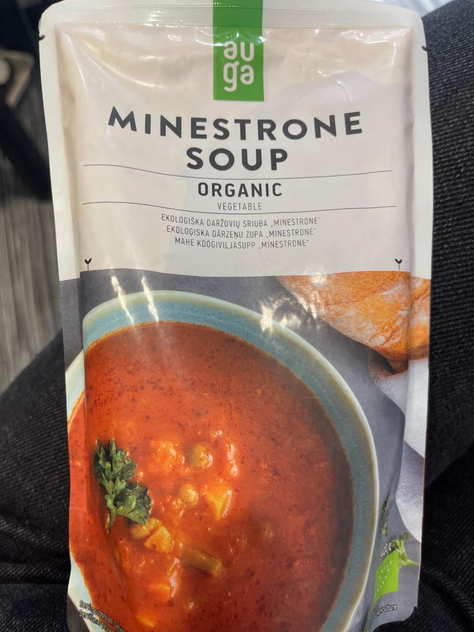 Фото - Суп Минестроне Soup Minestrone Organic Vegetable Auga