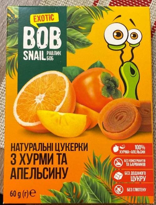 Фото - Конфеты натуральные со вкусом хурмы и апельсина Улитка Боб Bob Snail