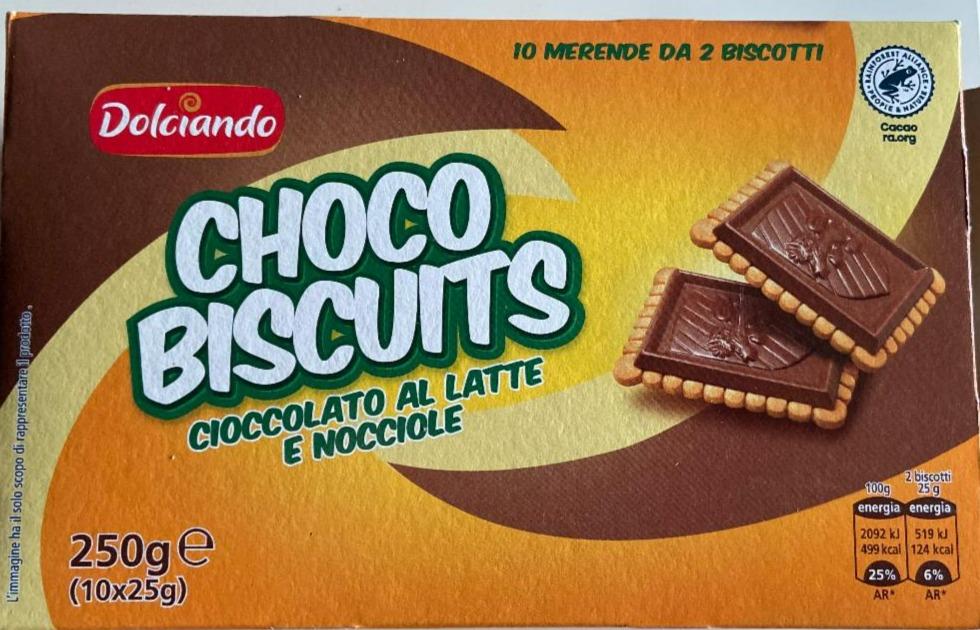 Фото - Печенье с молочным шоколадом Choco Biscuits Dolciando