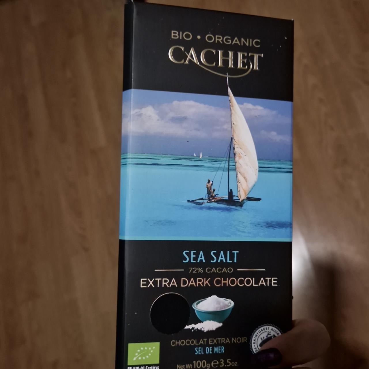 Фото - экстра темный шоколад с морской солью Cachet