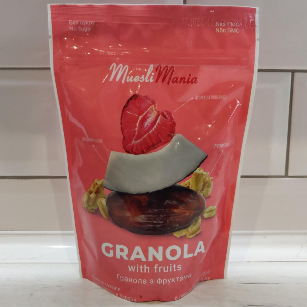 Фото - Гранола с фруктами Granola With Fruits Muesli Mania