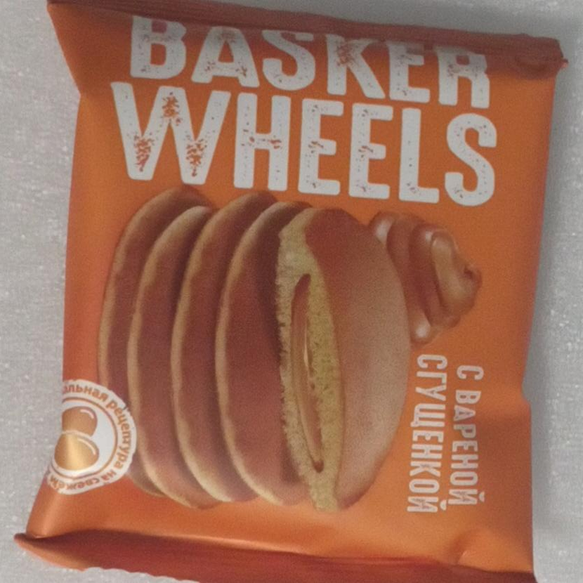 Фото - Пирожное бисквитное Pancake с наинкой вареная сгущенка Basker wheels
