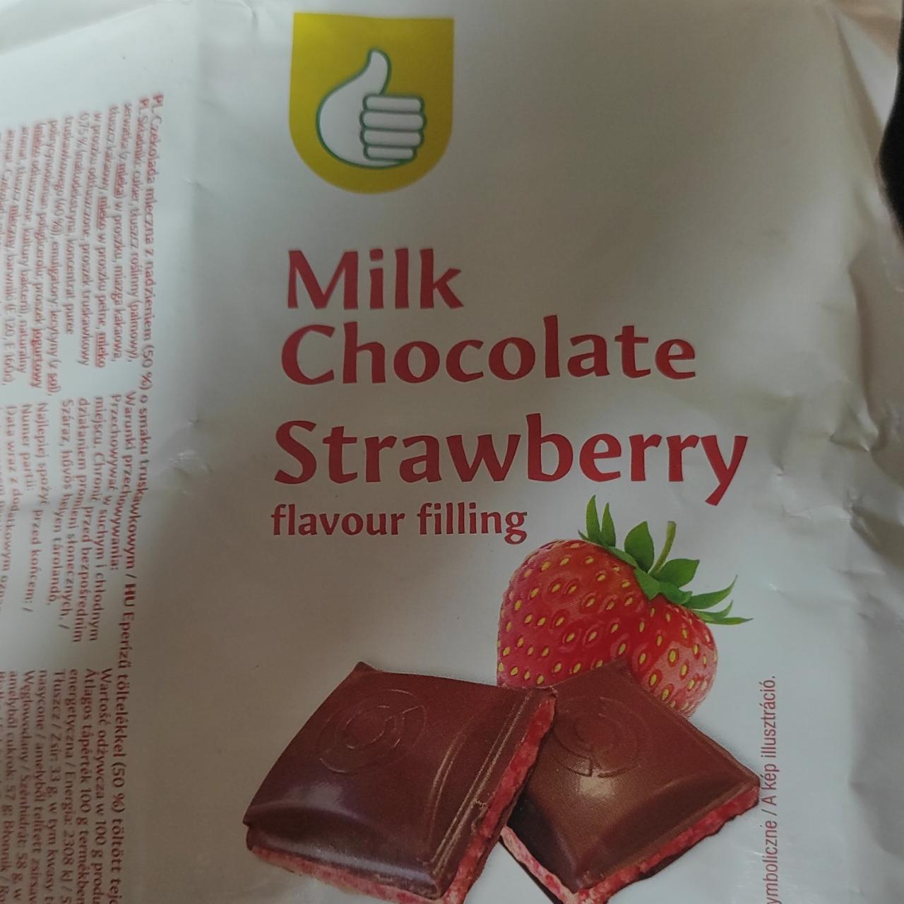 Фото - Молочный шоколад со вкусом клубники Ашан