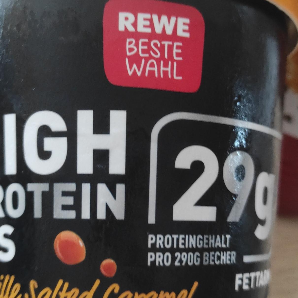 Фото - High Protein Eis Vanille Salted Caramel Rewe beste wahl