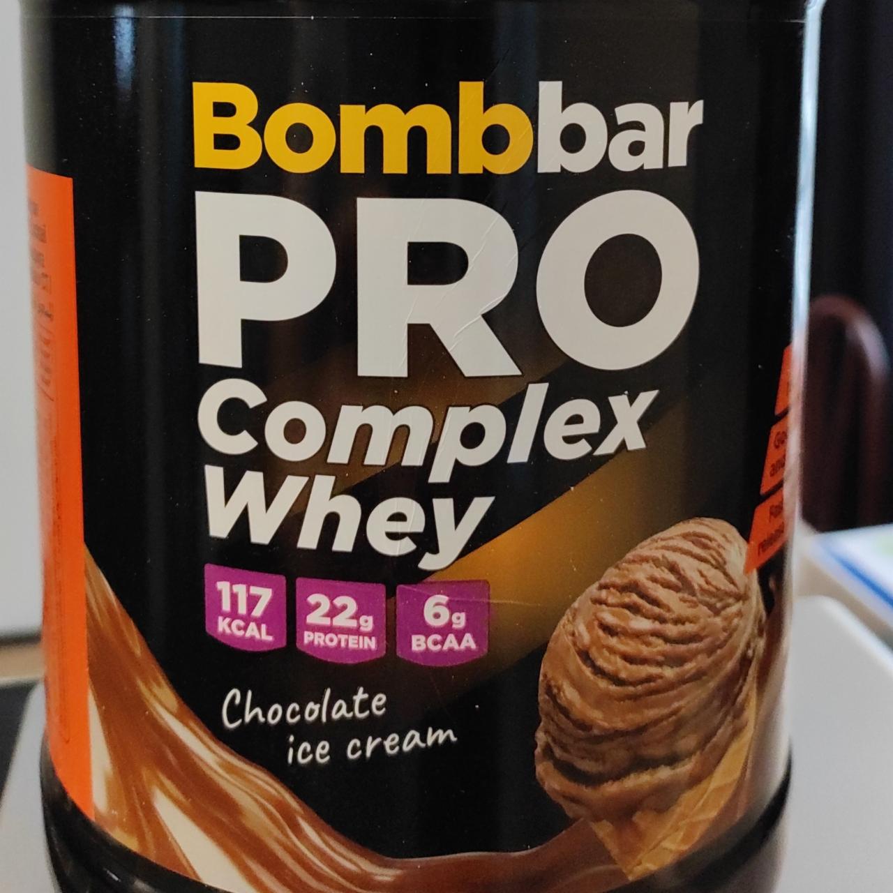 Фото - Протеин шоколадный пломбир Chocolate ice cream Pro complex Whey Bombbar
