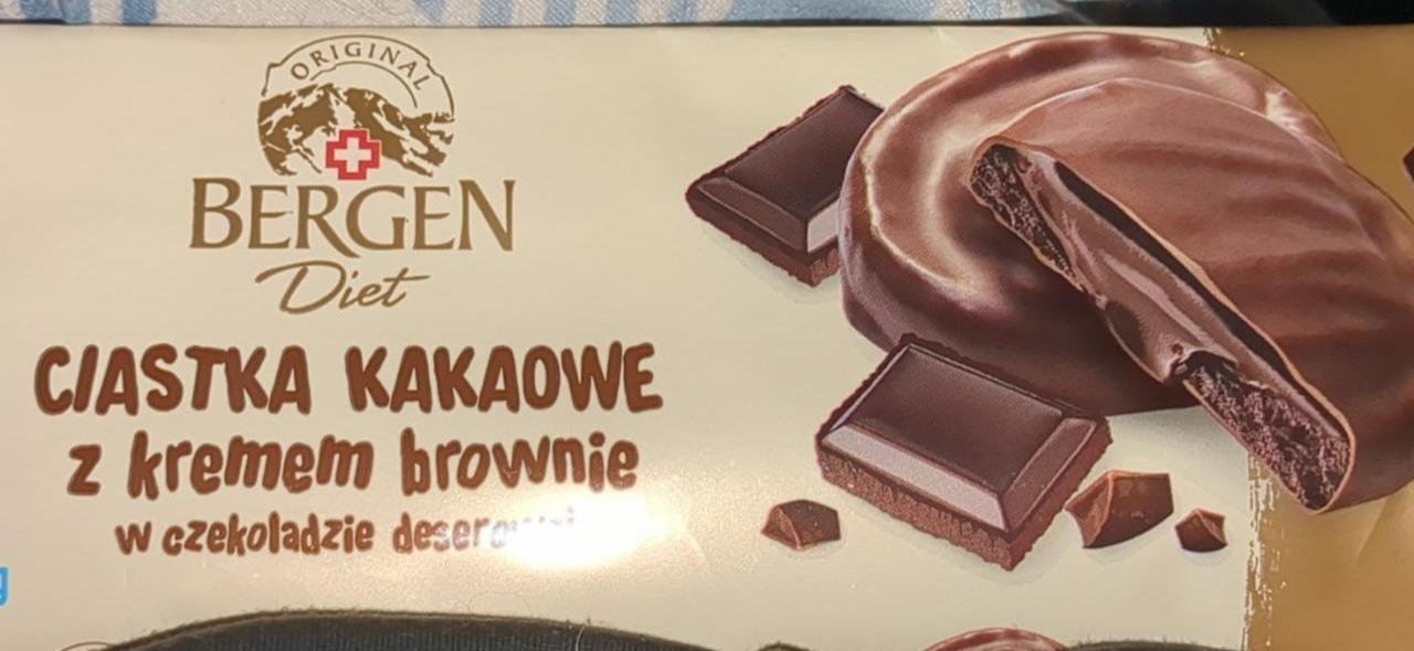 Фото - Печенье шоколадное брауни без сахара Bergen Diet