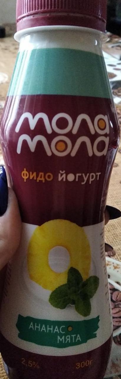 Фото - фидо йогурт ананас мята Мола Мола