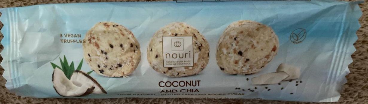 Фото - конфеты кокос и чиа Coconut and chia Nouri