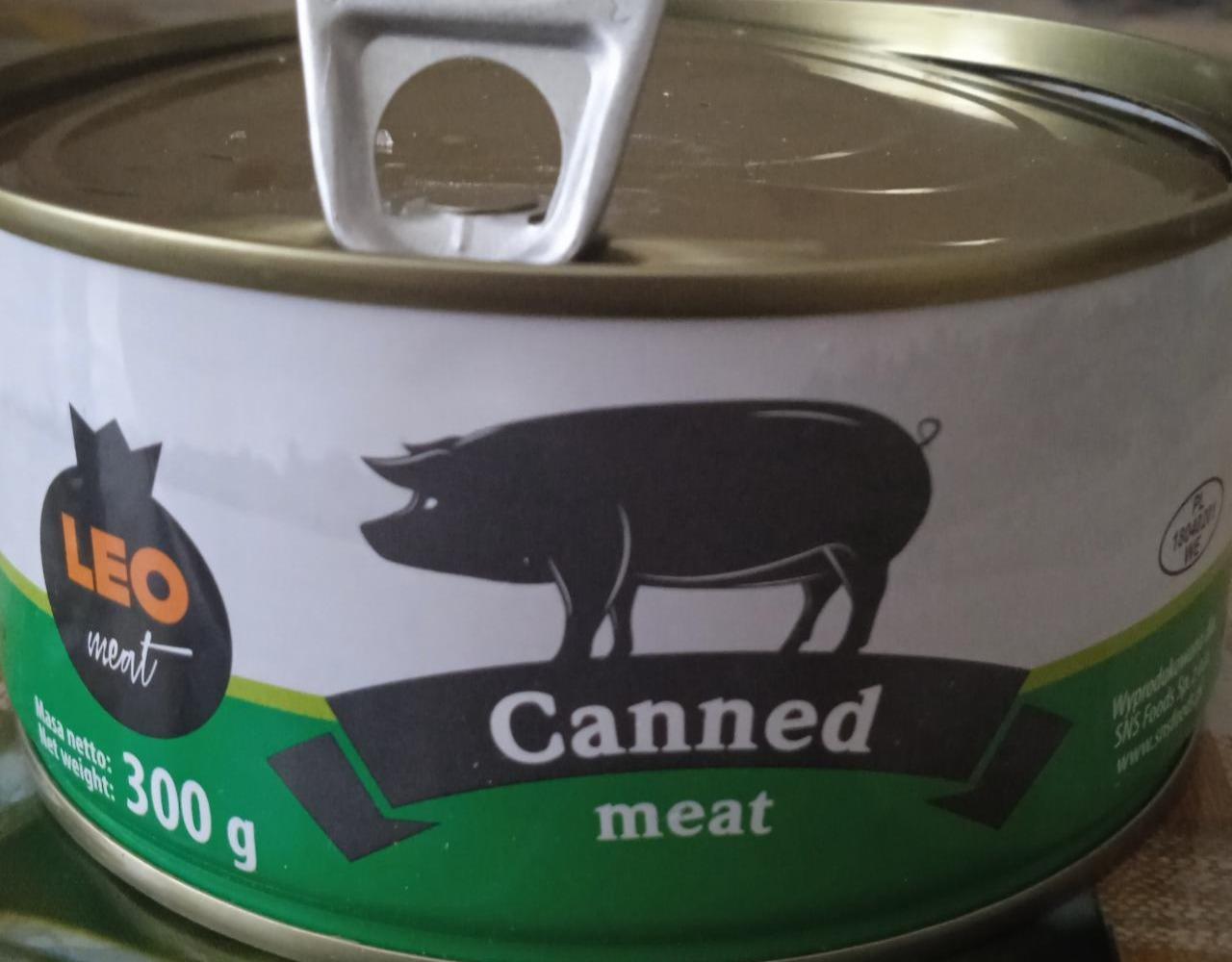 Фото - Свинина тушеная Canned Meat Leo Meat