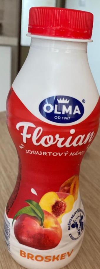 Фото - йогурт питьевой персиковый Olma