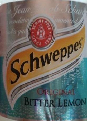 Фото - Напиток сильногазированный со вкусом горького лимон Original Bitter Lemon Schweppes Швепс
