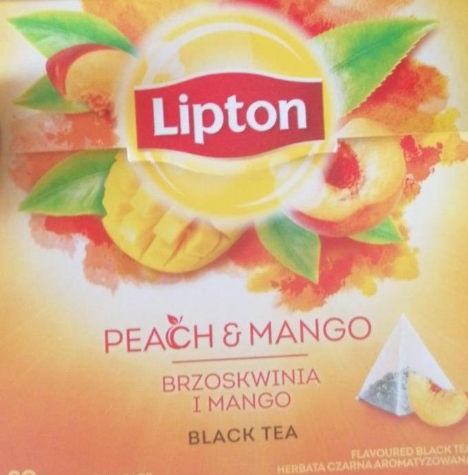Фото - зелёный чай со вкусом Белый Персик Lipton Липтон