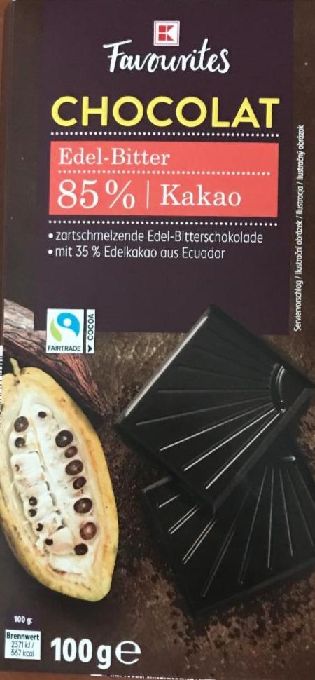 Фото - Шоколад черный 85% Edel-Bitter Chocolat Kaufland