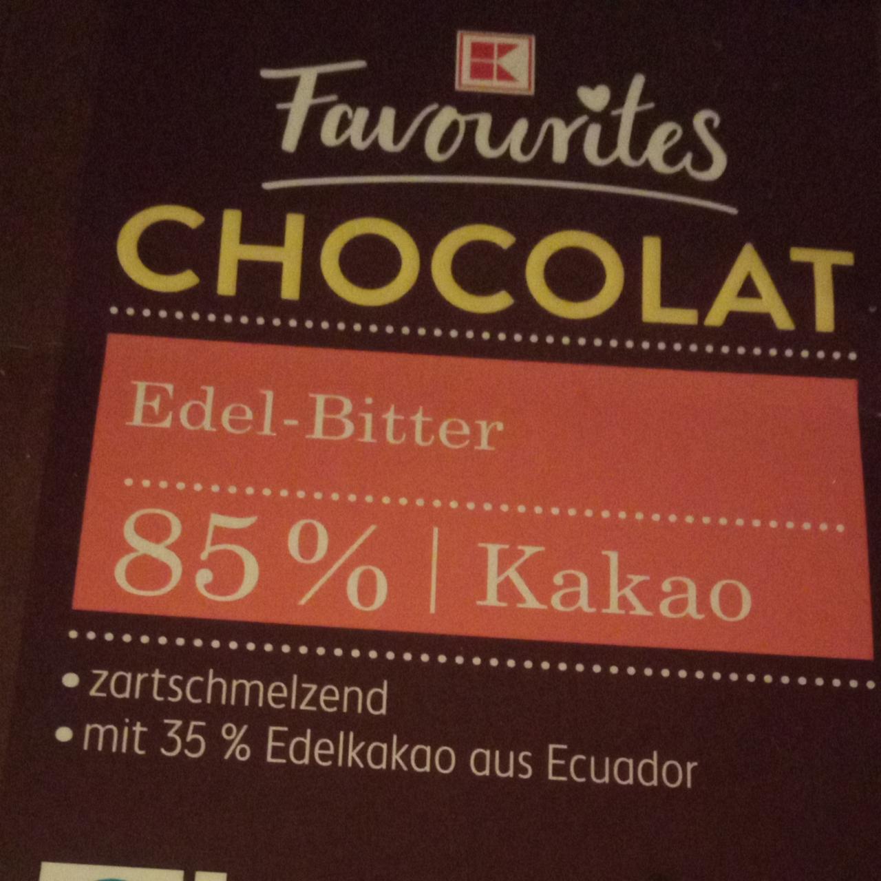 Фото - Шоколад черный 85% Edel-Bitter Chocolat Kaufland