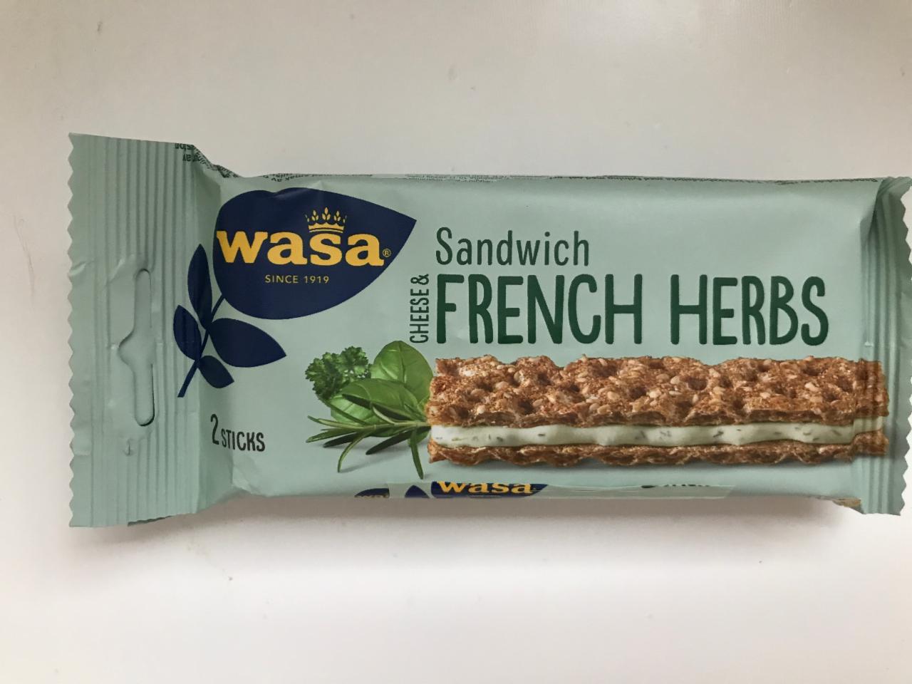 Фото - Сэндвич с начинкой Sandwich French Herbs Wasa
