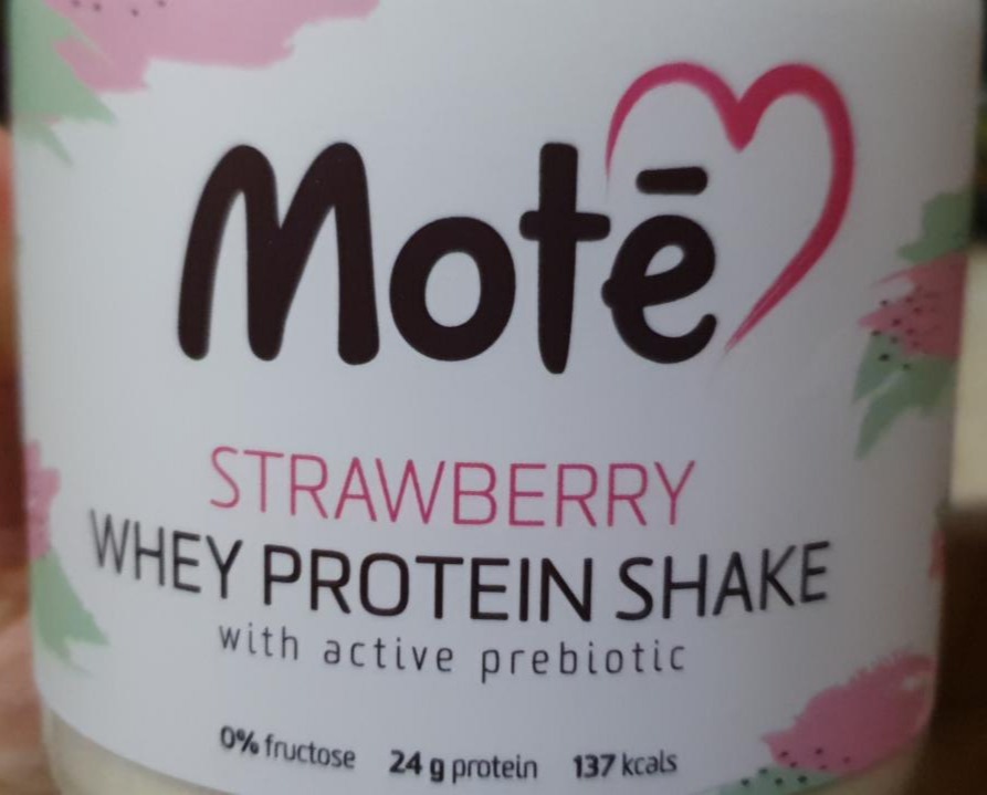 Фото - коктейль клубника whey protein shake strawberry Mote