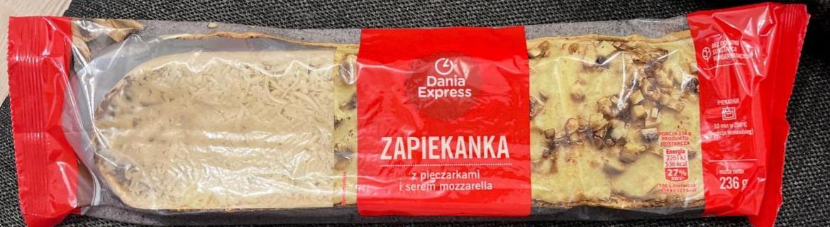Фото - Zapiekanka z pieczarkami smażonymi i serem mozzarella Dania Express