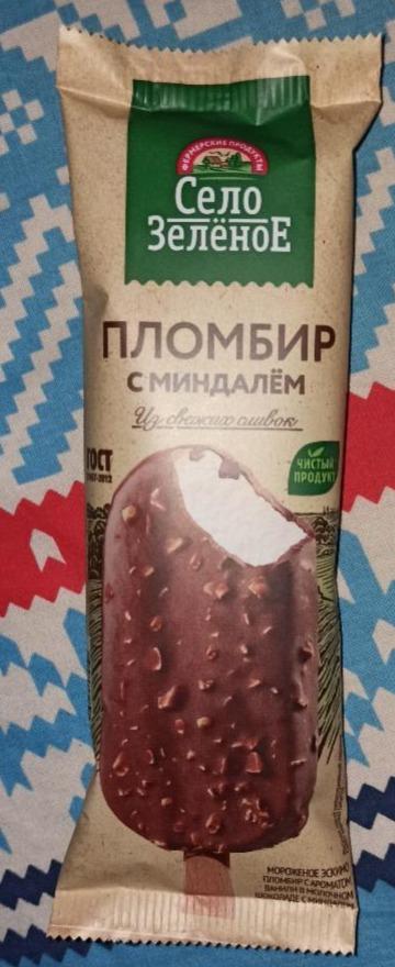 Фото - Мороженое эскимо пломбир с ароматом ванили в молочном шоколаде с миндалём Село Зелёное