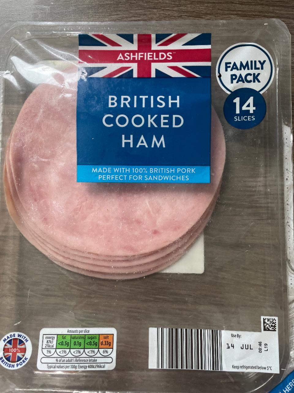 Фото - Ветчина вареная British Cooked Ham Ashfields