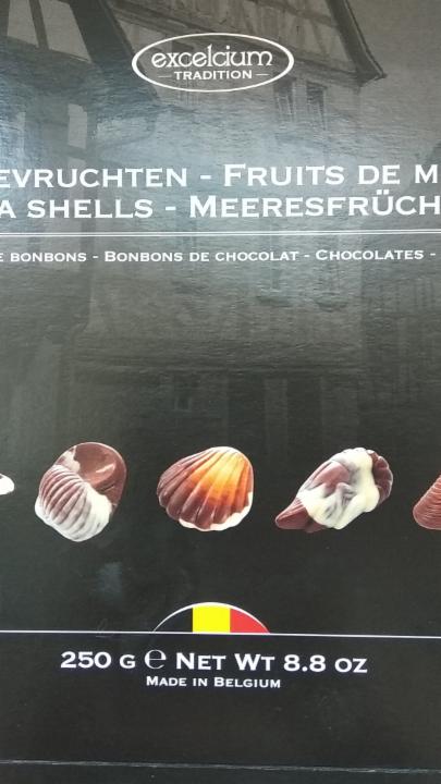 Фото - конфеты морские ракушки с ореховой начинкой Excelcium tradition