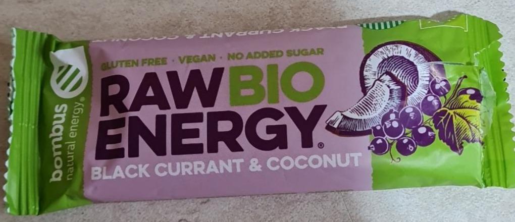 Фото - Raw Energy Bio Black currant & coconut Bombus