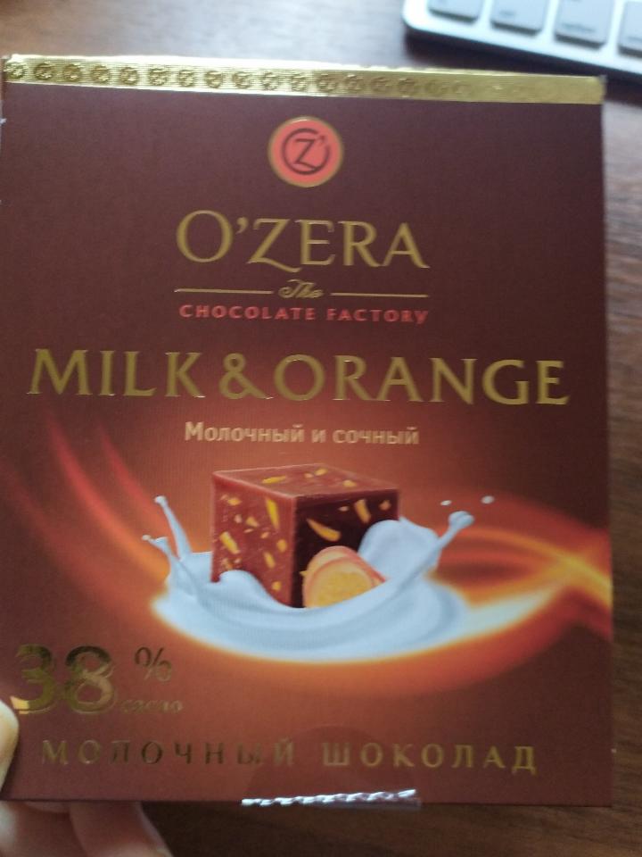 Фото - шоколад молочный с апельсином milk&orange 38% Ozera