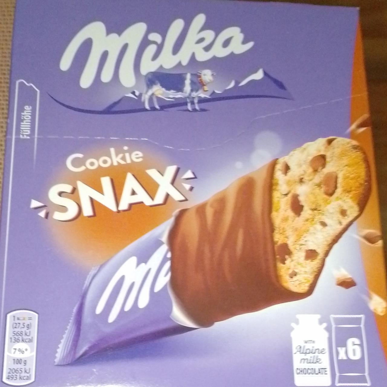 Фото - печенье в шоколаде Cookie Snax Milka