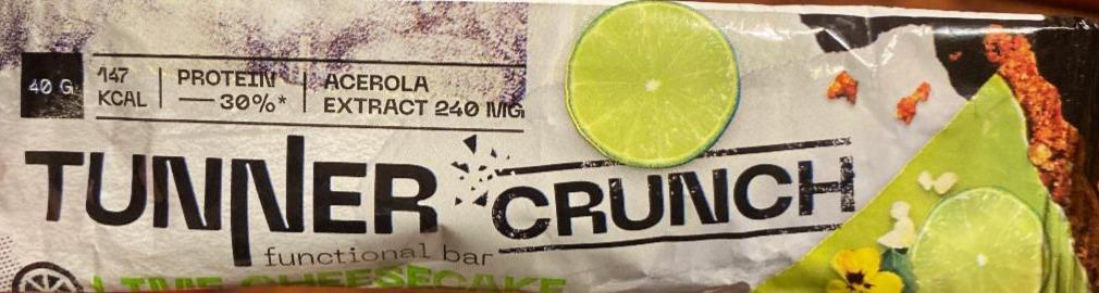 Фото - Функциональный батончик Crunch со вкусом Лаймовый чизкейк Tunner
