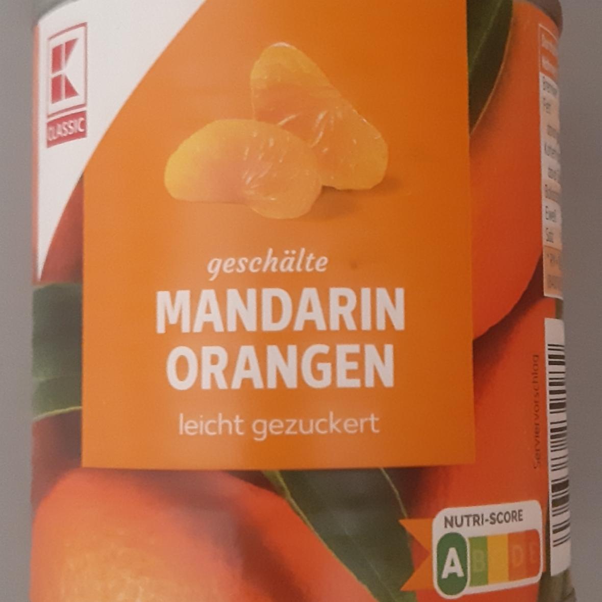 Фото - Мандарины консервированные Mandarin Orangen K-Classic