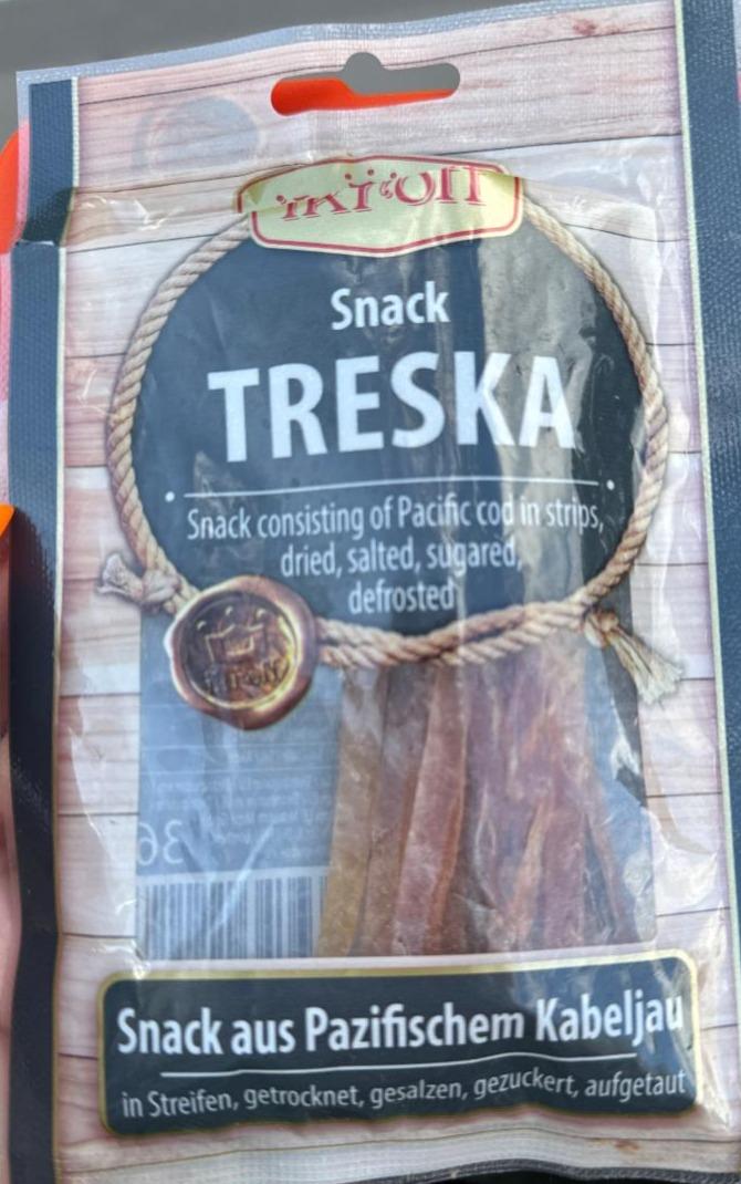 Фото - Snack consisting of Pacific cod in strips Ikroff