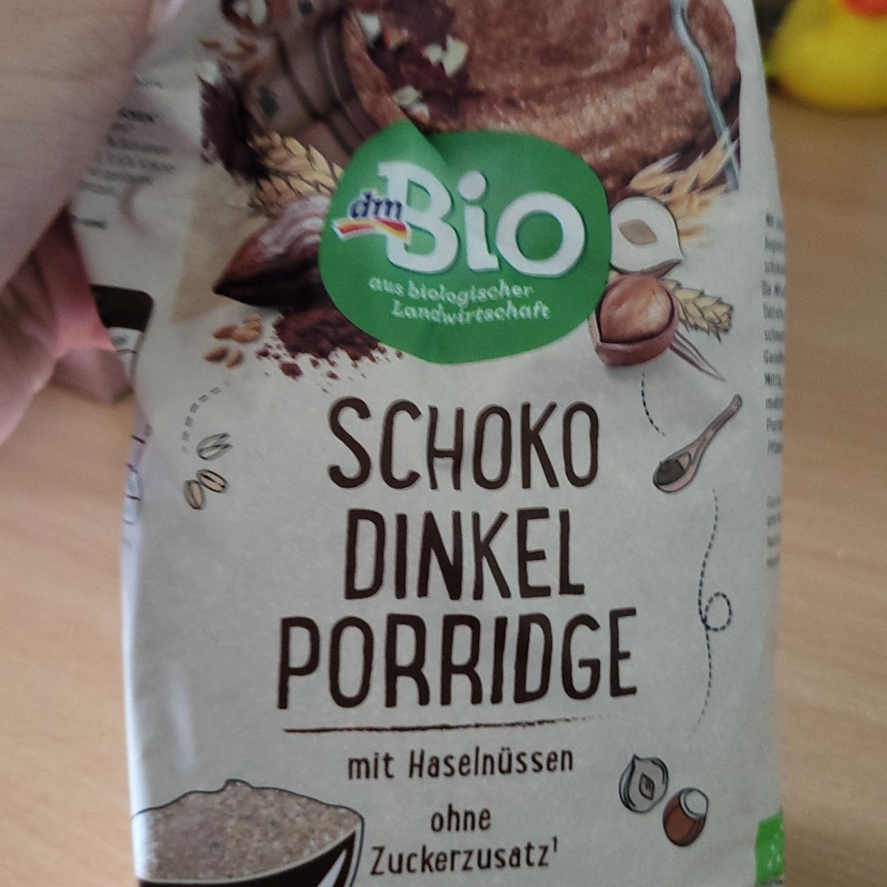 Фото - Schoko Dinkel Porridge mit Haselnüssen dmBio