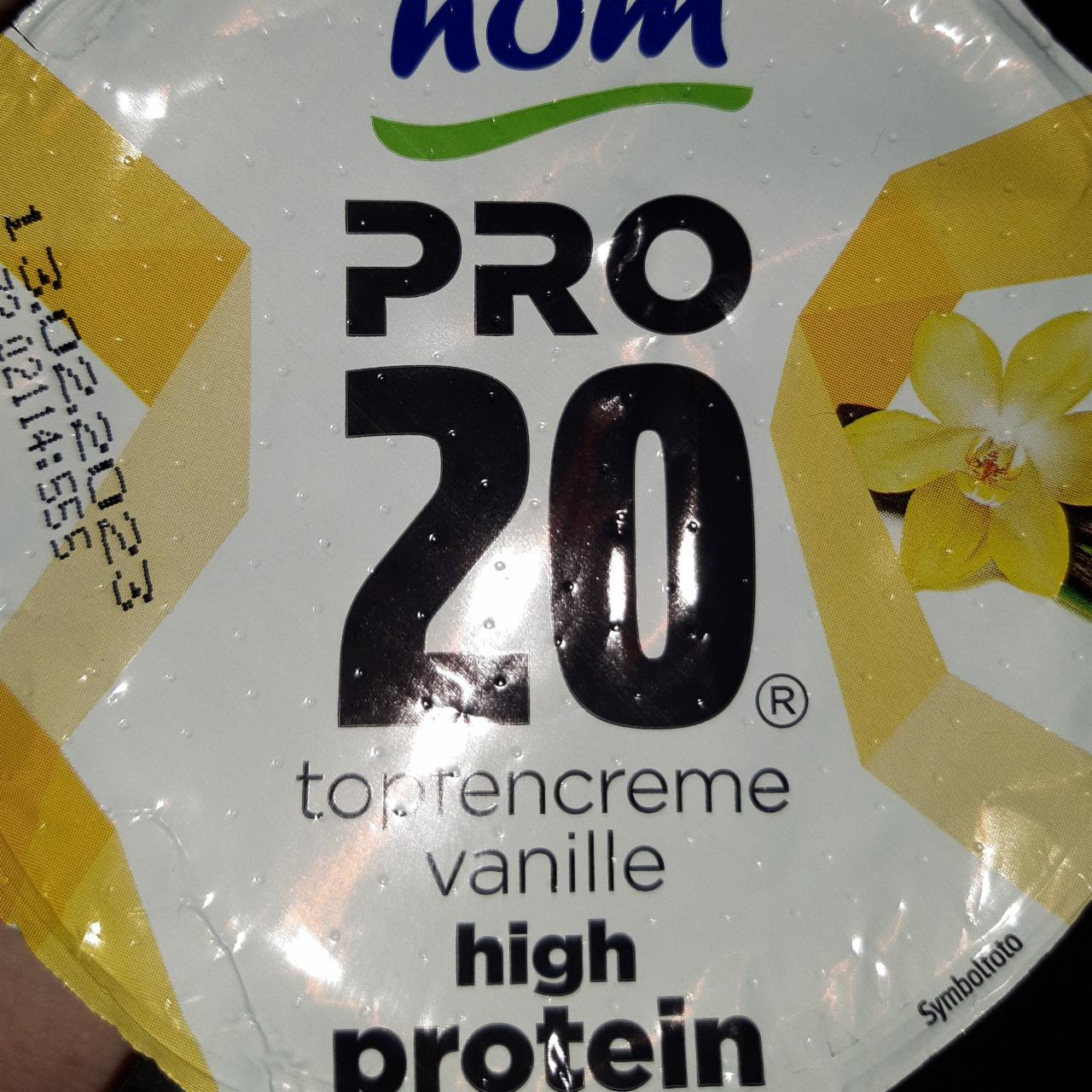 Фото - Йогурт ванильный с высоким содержанием протеина Protein Hight 20 Vanilla Nöm