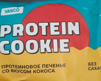 Фото - Vasco protein cookie протеиновое печенье кокос