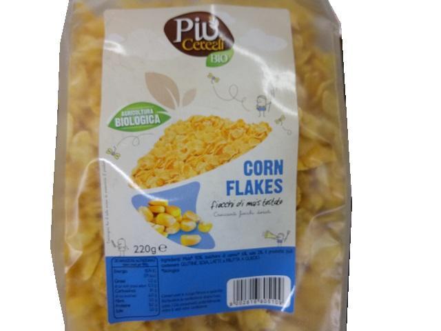 Фото - Хлопья кукурузные Piu-Cereali Organic Corn Flakes с тросниковым сахаром