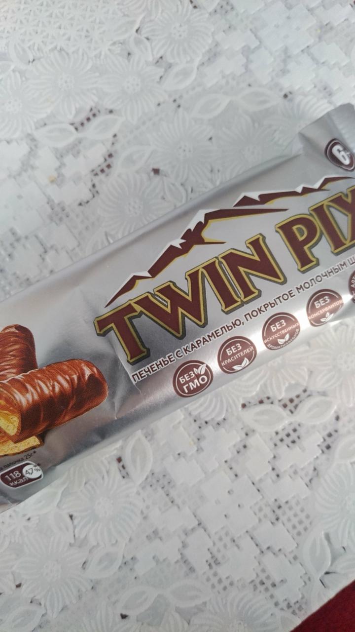 Фото - Печенье в молочном шоколаде Twin PixТвин Пикс с карамелью Алтай КФ