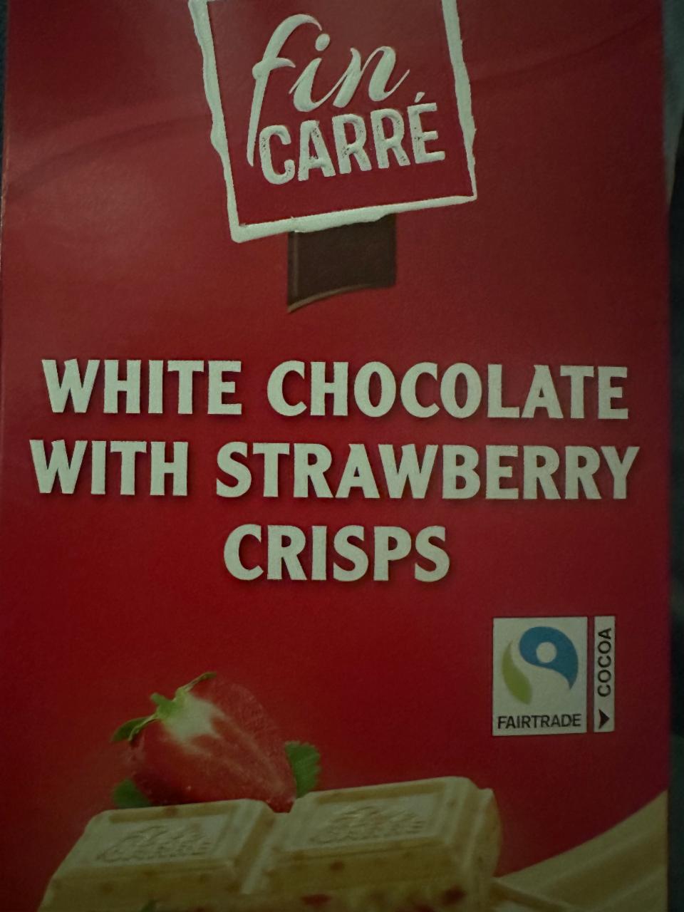 Фото - White chocolate Strawberry crisp Fin Carré