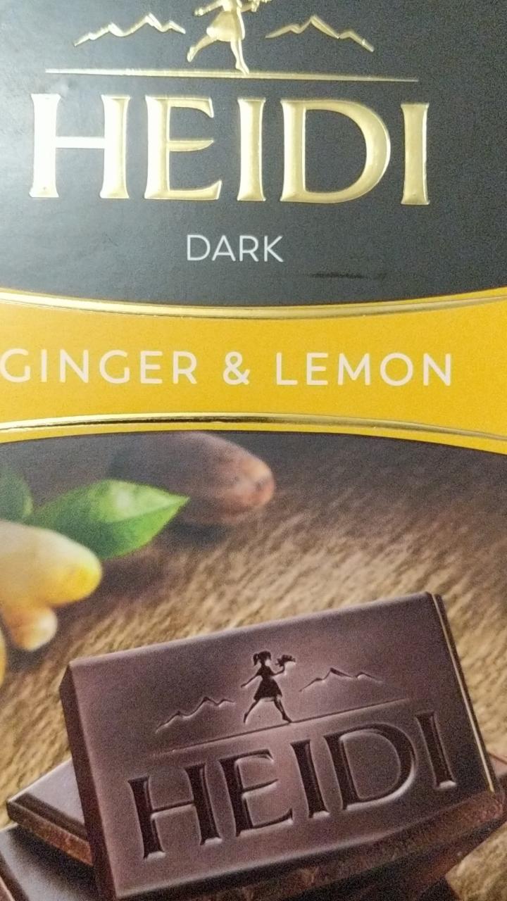 Фото - Шоколад темный с кусочками имбиря и лимона Heidi