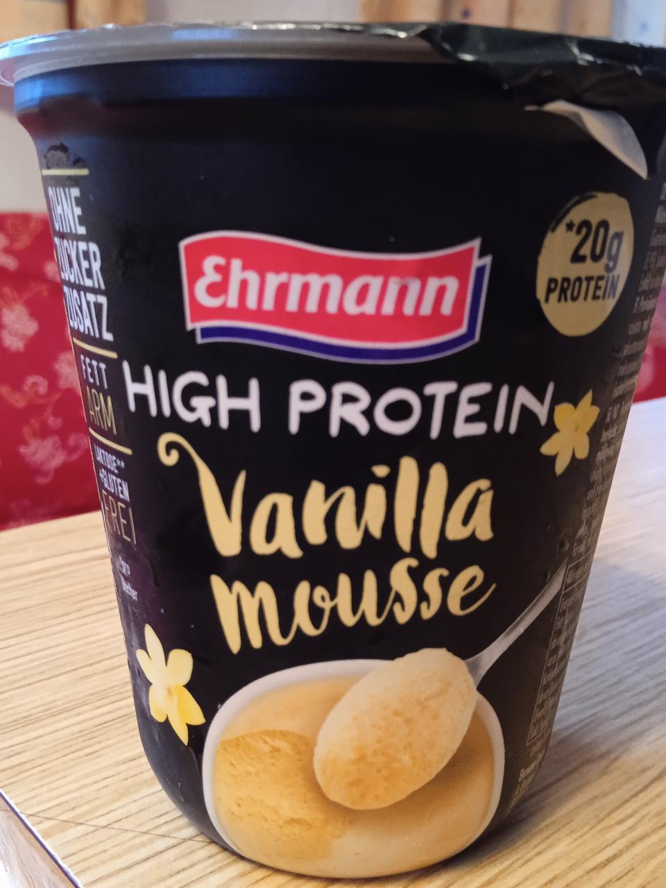 Фото - High Protein Vanilla mousse мусс с ванилью Ehrmann