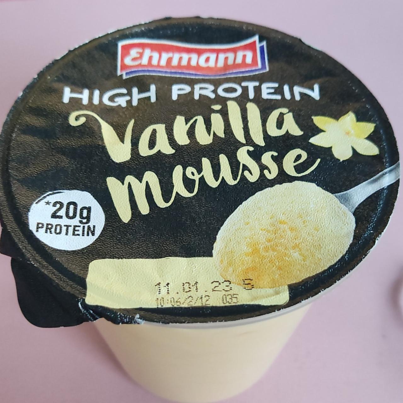 Фото - High Protein Vanilla mousse мусс с ванилью Ehrmann