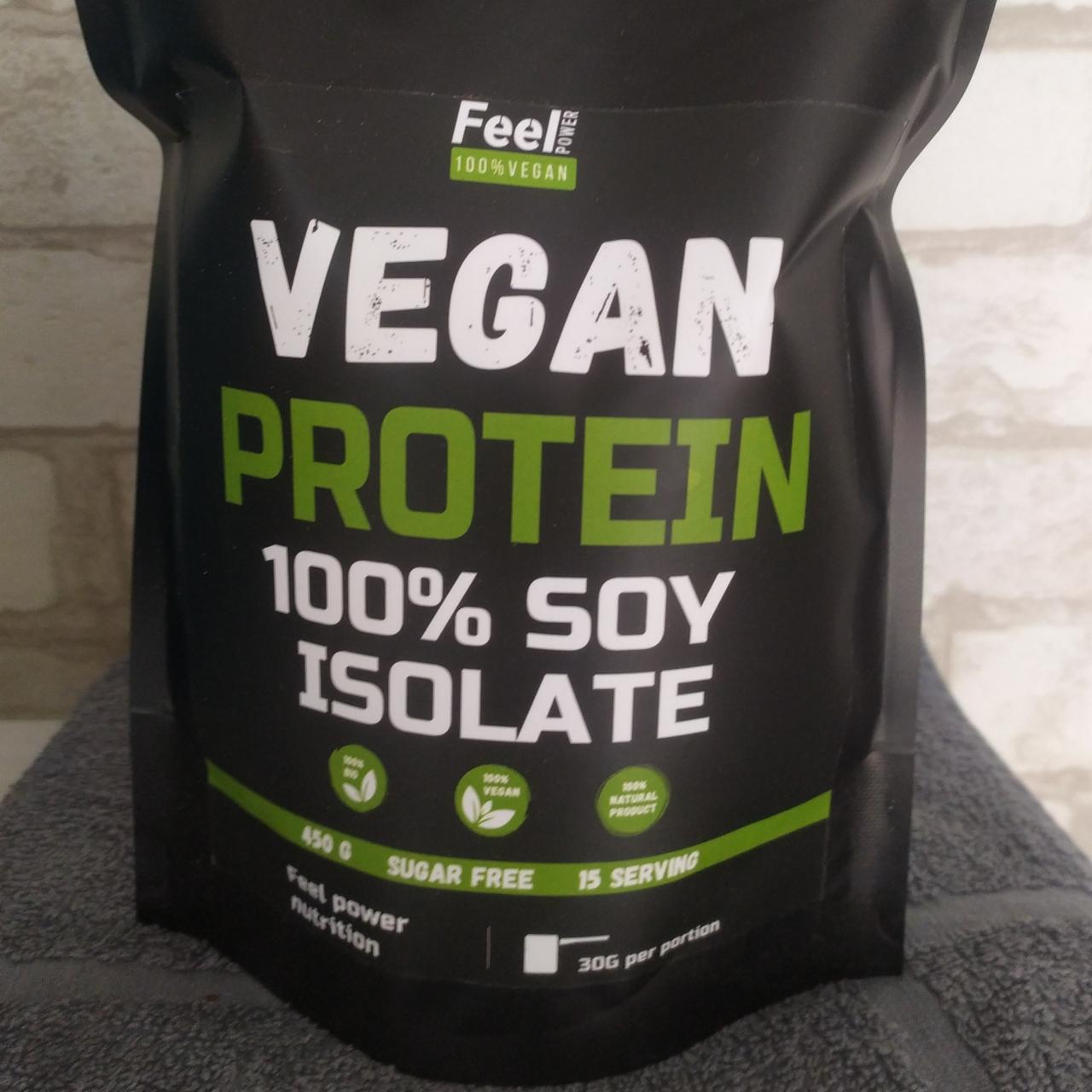 Фото - Протеин vegan protein 100% soj isolate Feel power