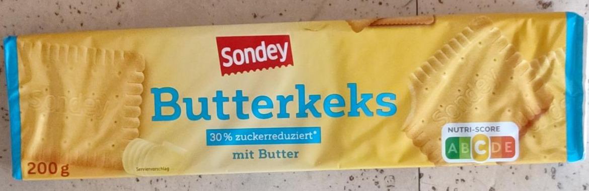 Фото - Печенье бисквитное Butterkeks Sondey